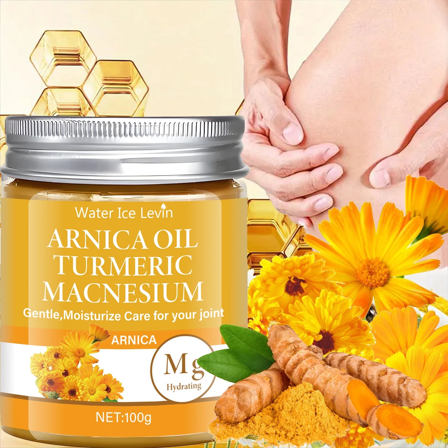 Arnica & Magnesium Joint Cream with Turmeric | Gentle Hydration for Daily Comfort | Winter Joint Care