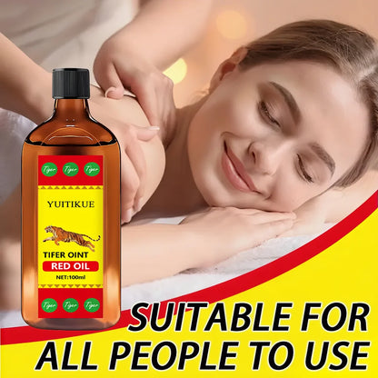 YUITIKUE Tifer Oint Red Oil 100ml - Tiger Formula for Muscle & Joint Massage, Sport & Daily Use, for All